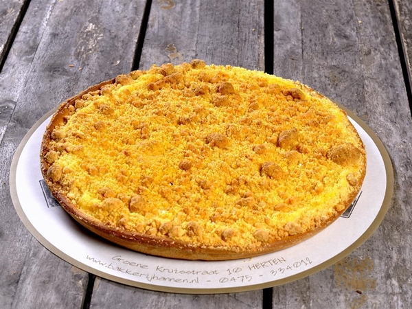 Roomboter kruimel pudding vlaai&nbsp;1 punt