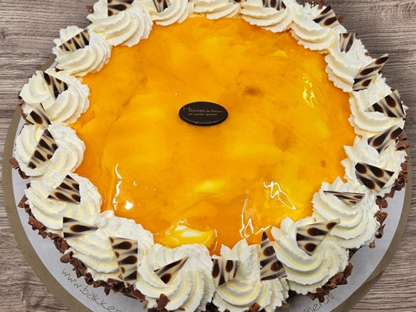 Yuzu Karamel vlaai zanddeeg bodem