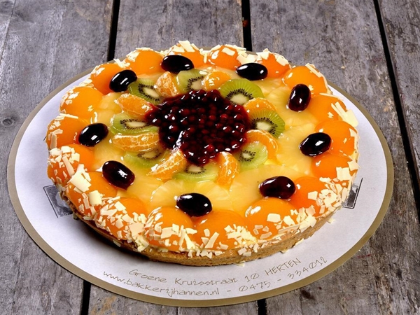 Gesort.fruitvlaai zanddeegbodem